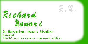 richard monori business card